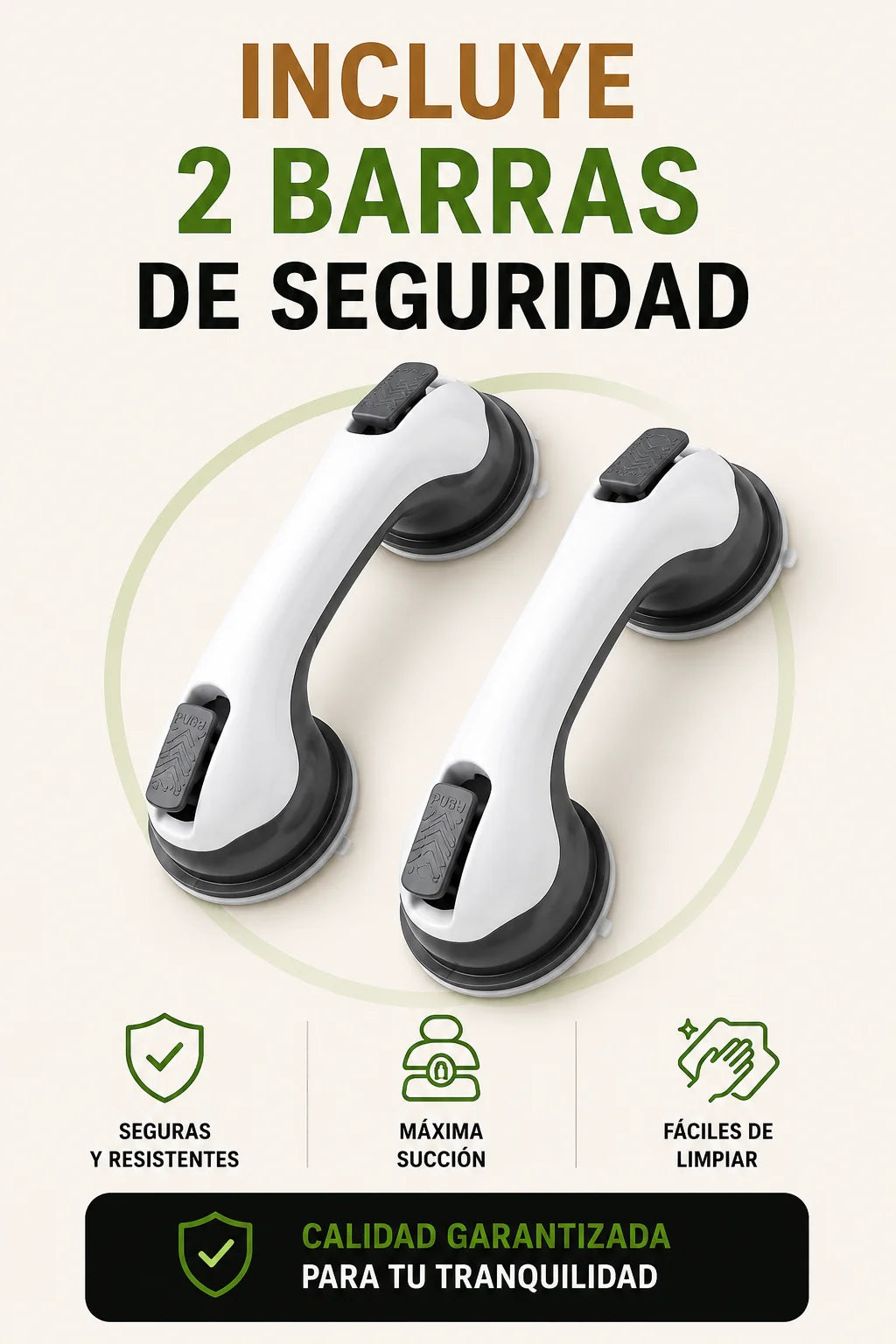 Pack 2 barras de seguridad anti caída