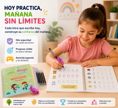 Set cuadernos mágicos caligrafía
